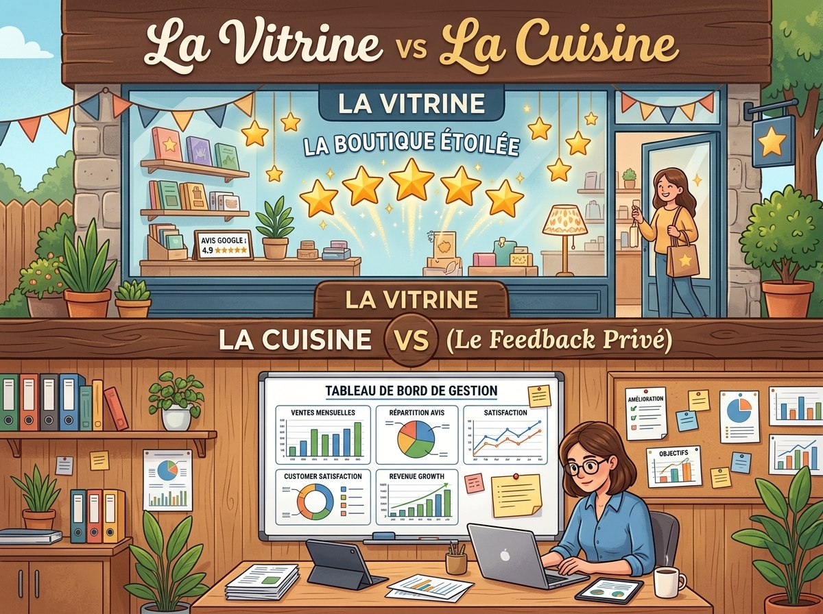 Avis Google vs Feedback Privé : Pourquoi vous avez besoin des deux